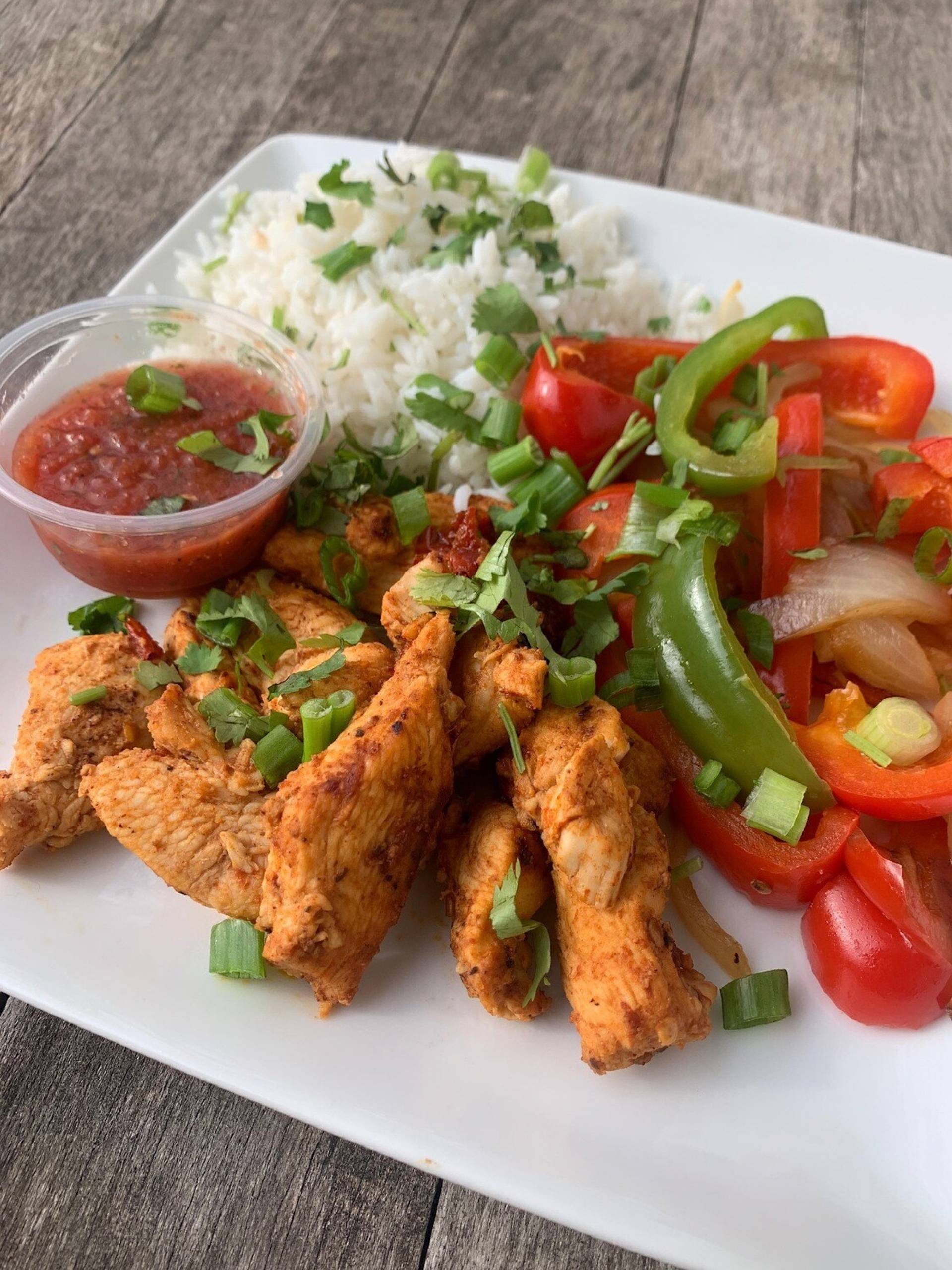 1 lb. Chicken Fajita Prep to Table