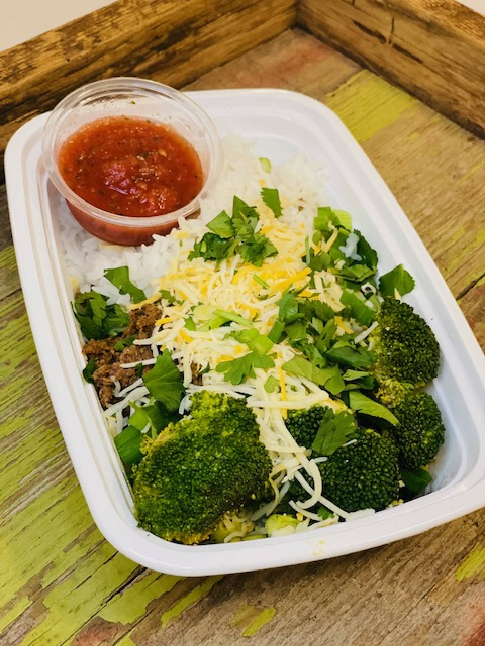 1 lb. Taco Broccoli Bowl