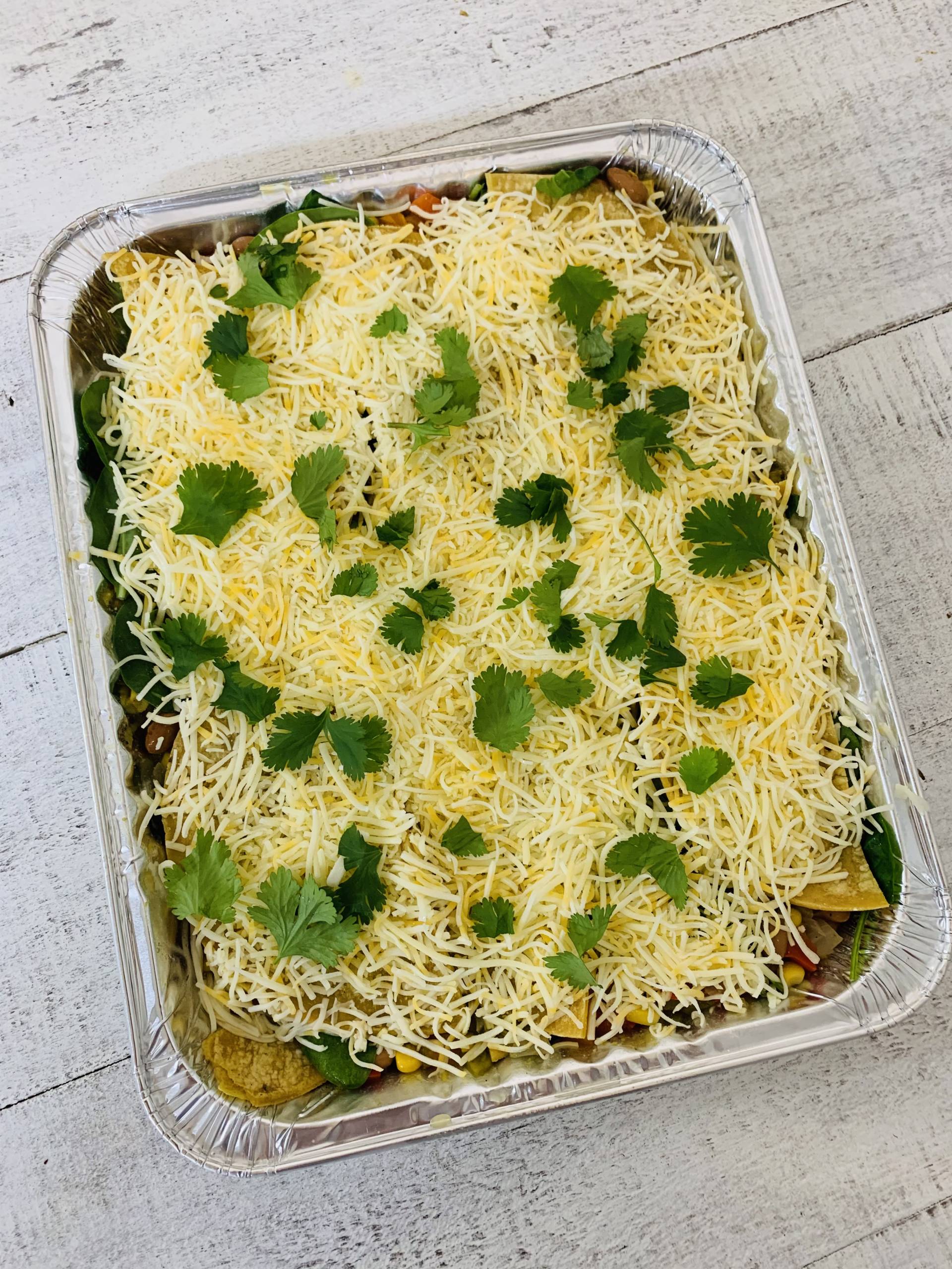 Verde Chicken Enchilada Casserole Family Meal (Feeds 6-8) (Frozen)
