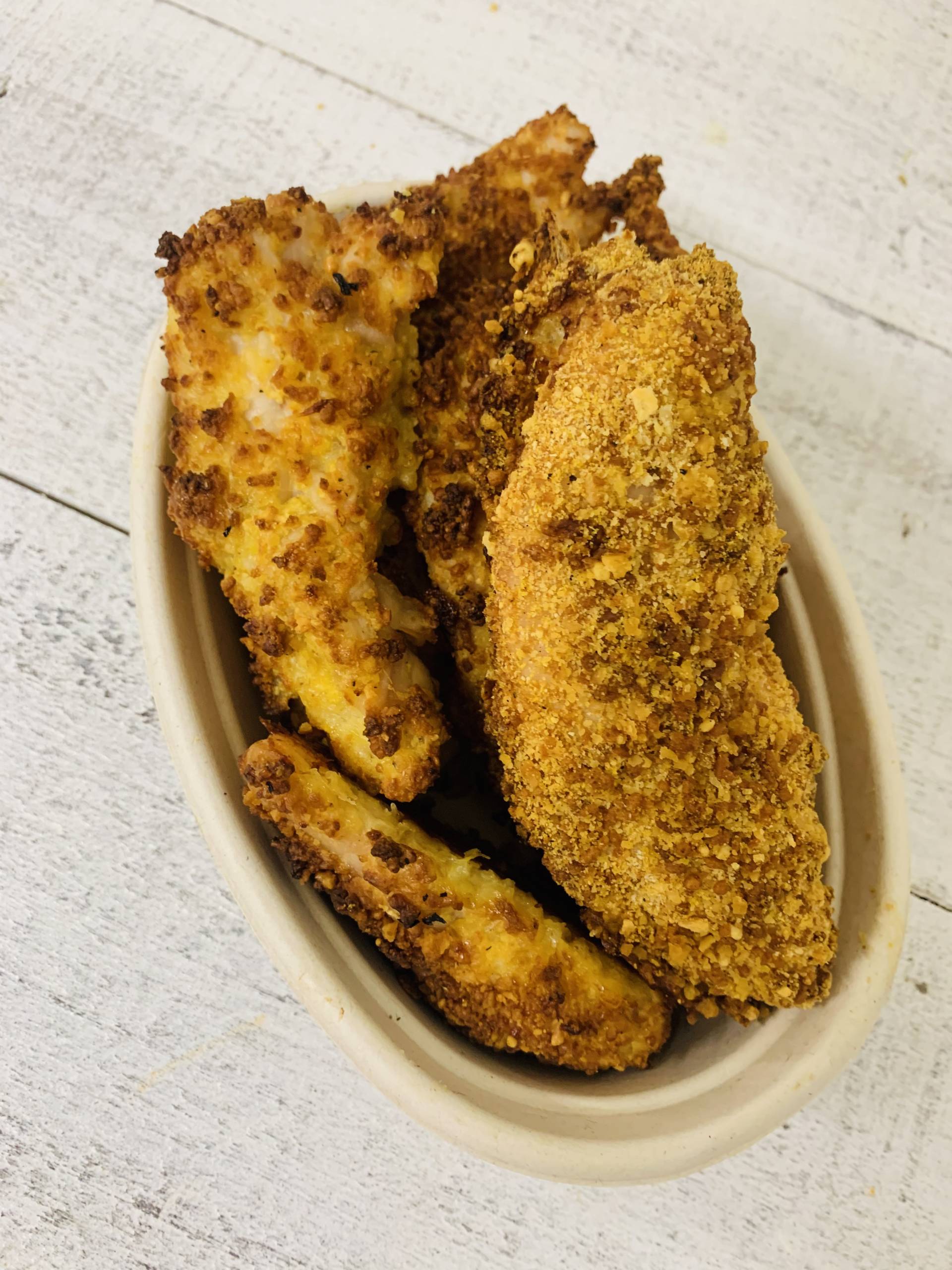 Chicken Strips with Homestyle Fries and Cool Veggies