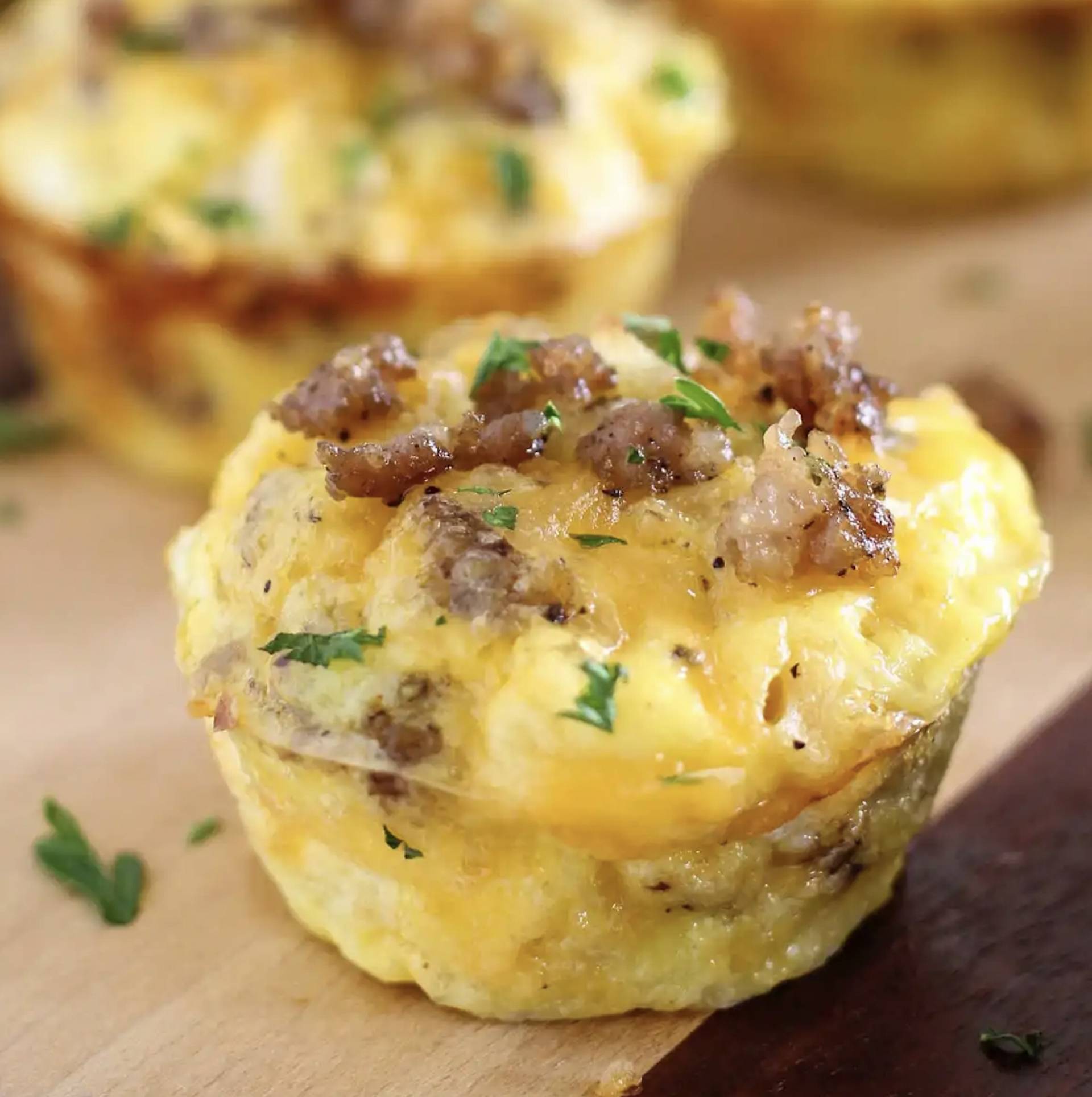 Sausage And Egg Muffins Prep To Table 