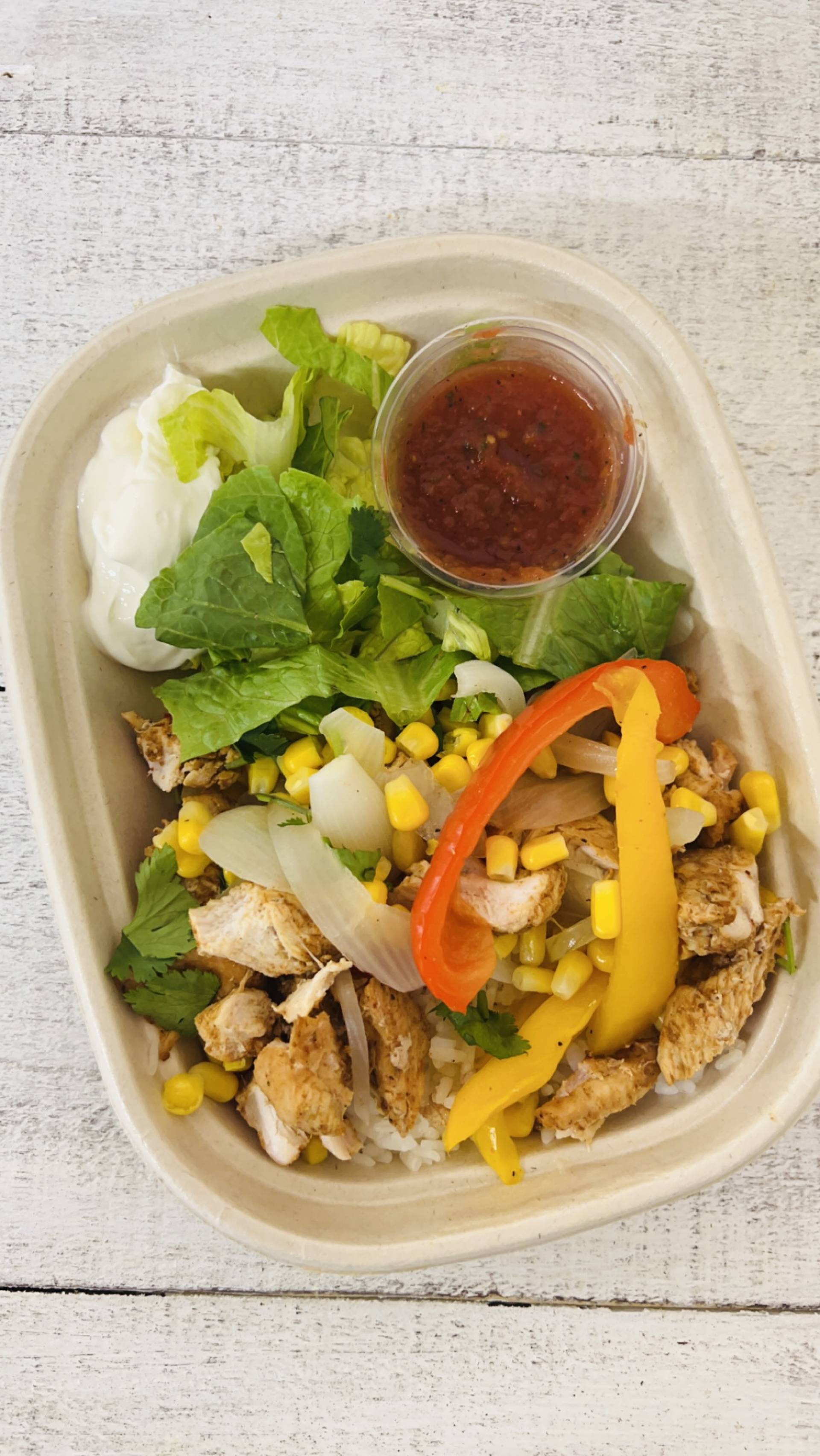 *Shredded Chicken Sante Fe Bowl