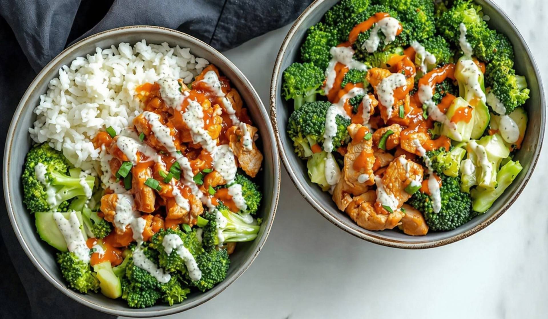 *Buffalo Chicken, Broccoli & Carb Choice