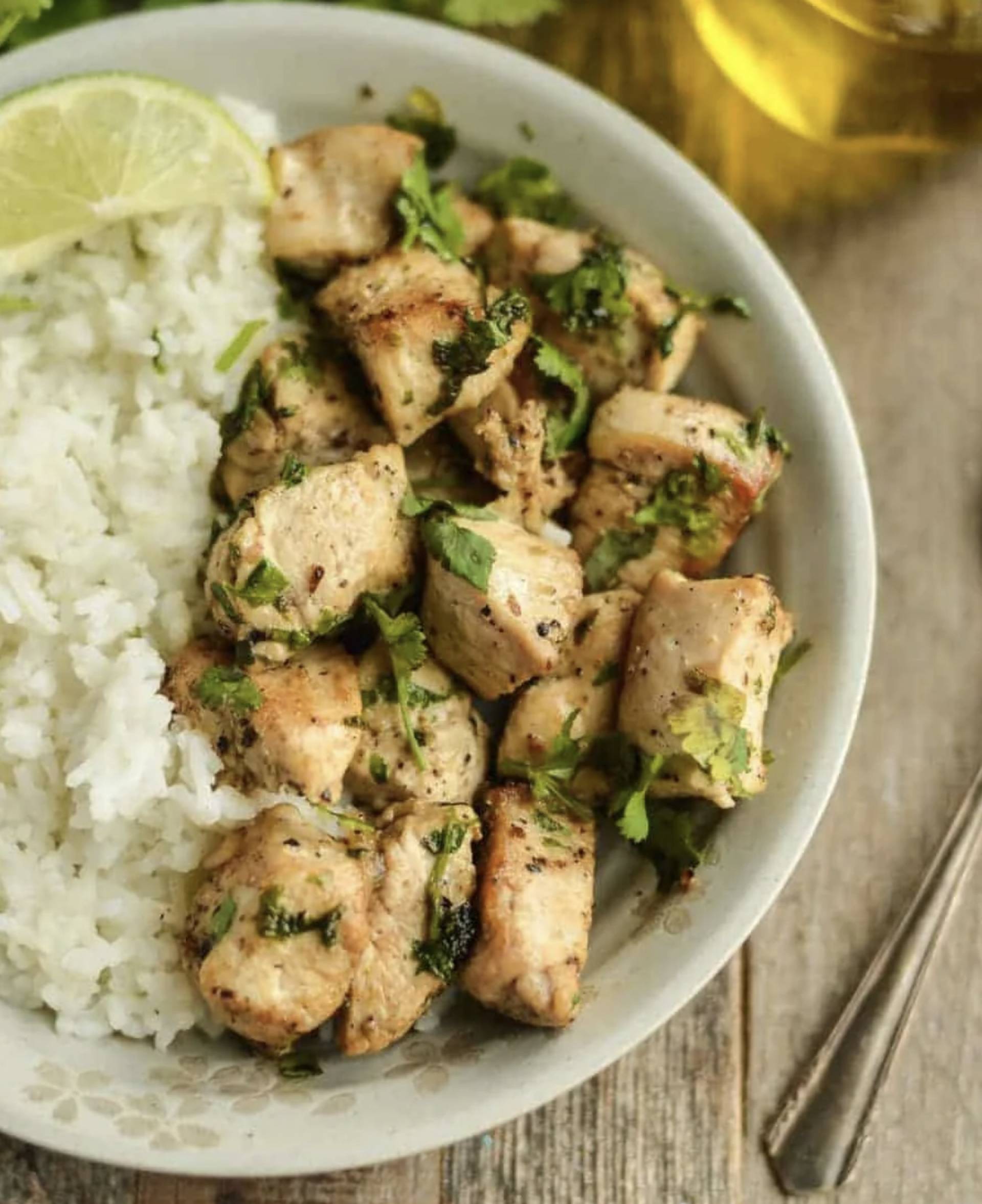 *Cilantro Lime Chicken, Broccoli & Carb Choice