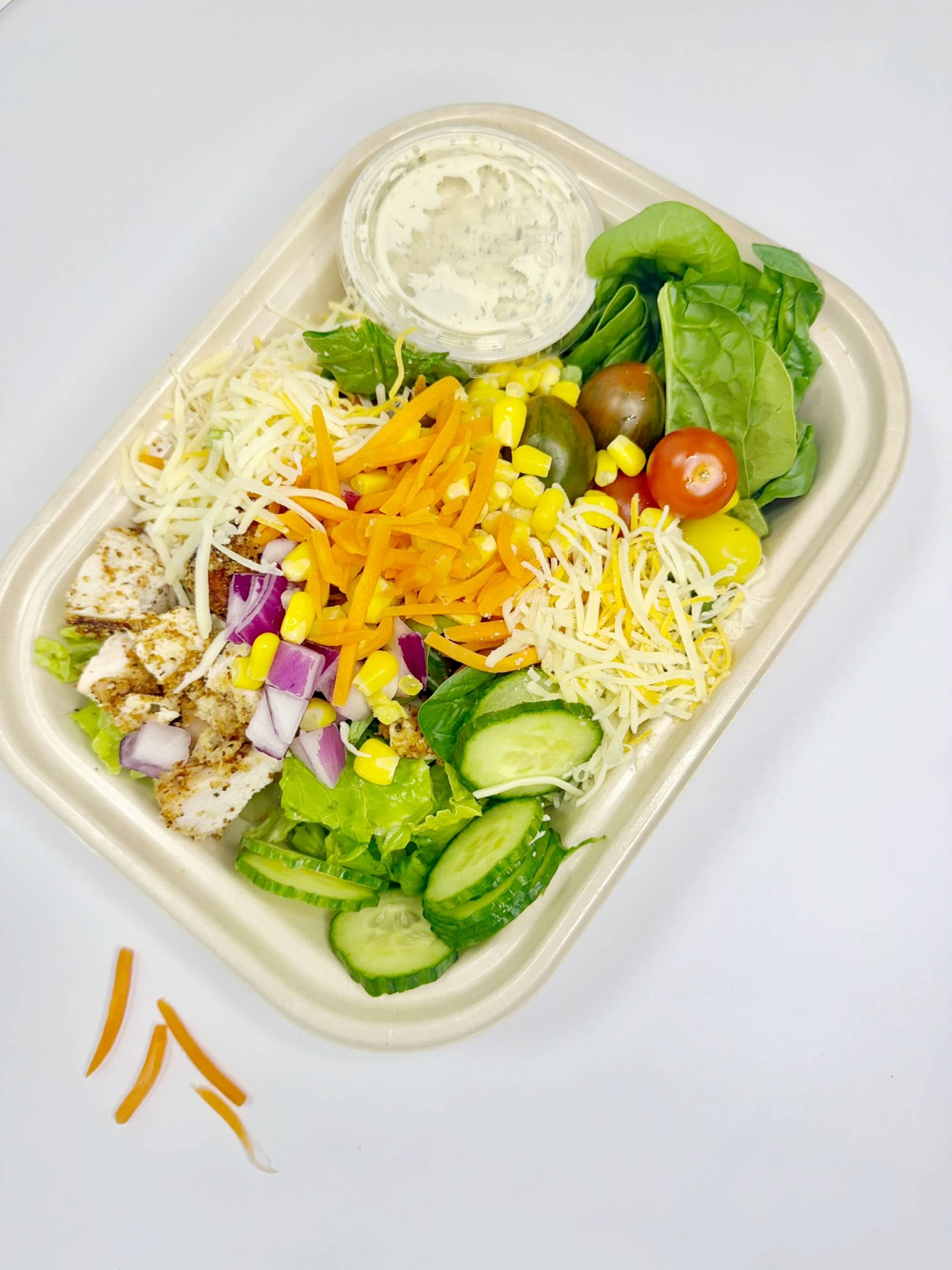*Crispy Chicken Garden Salad