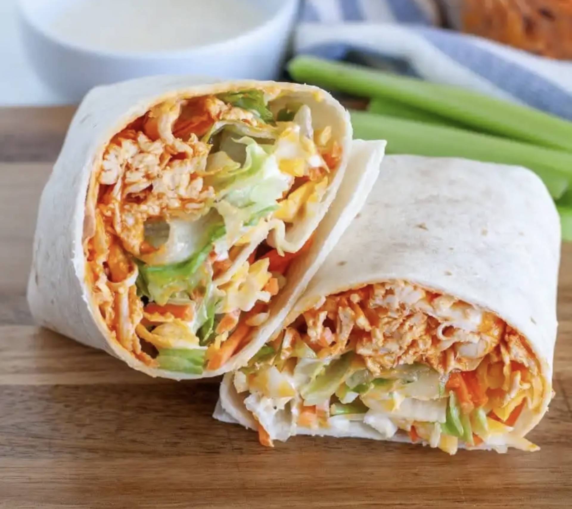 *Buffalo Chicken Salad Wrap