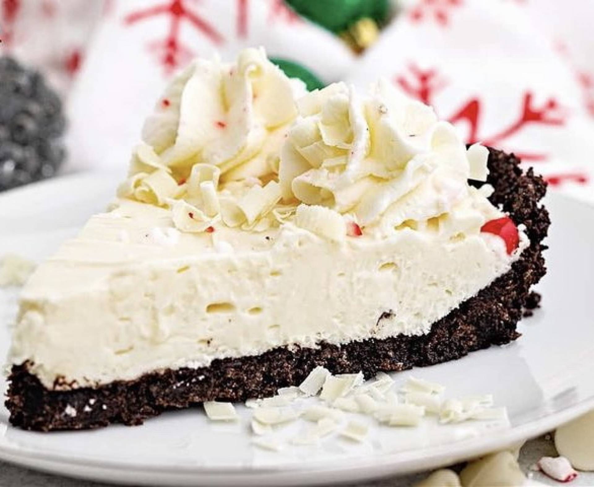 -Sugar A La Mode White Chocolate Peppermint pie