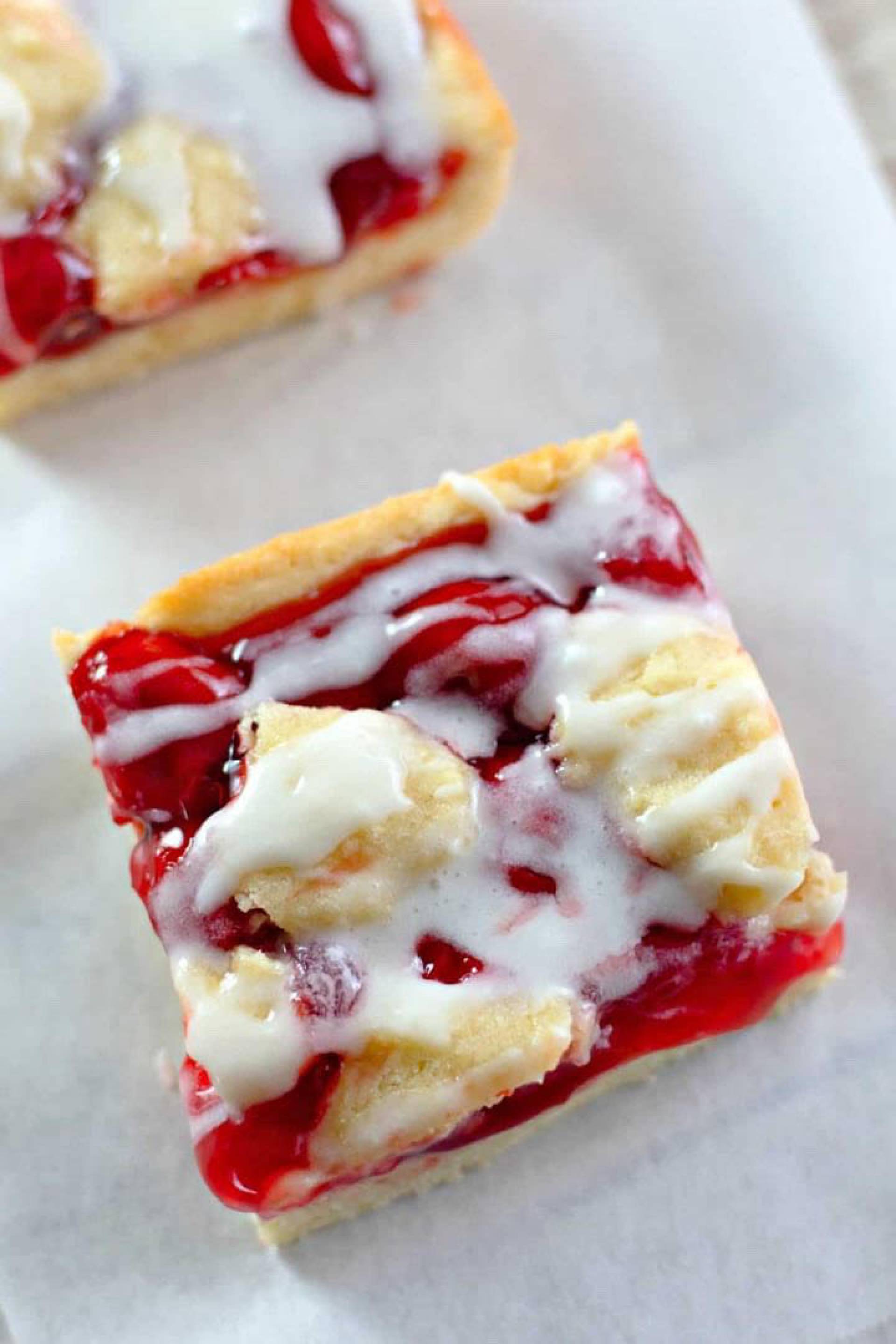 -Sugar A La Mode Cherry Pie Bars