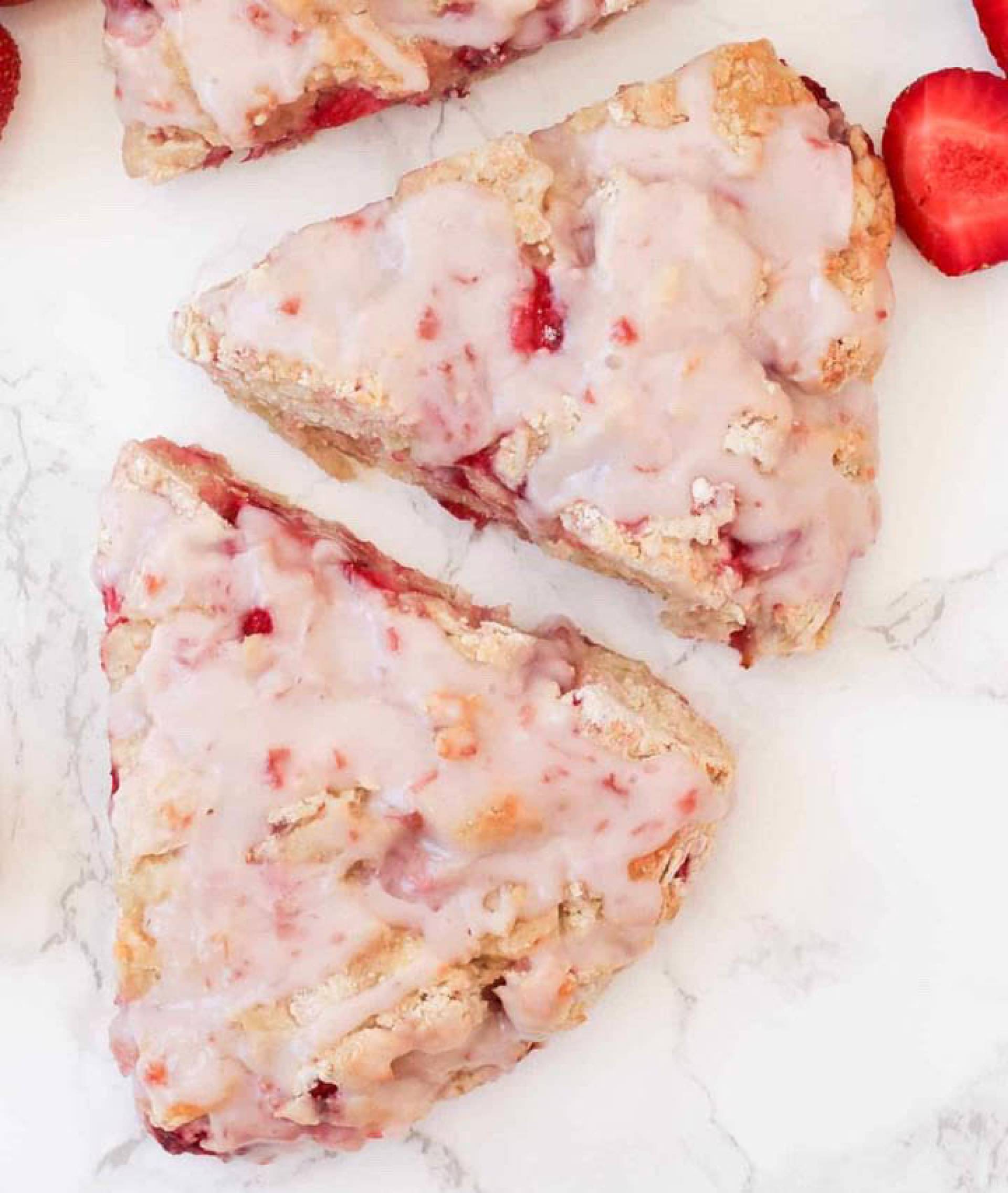 -Sugar A La Mode Strawberry Scones