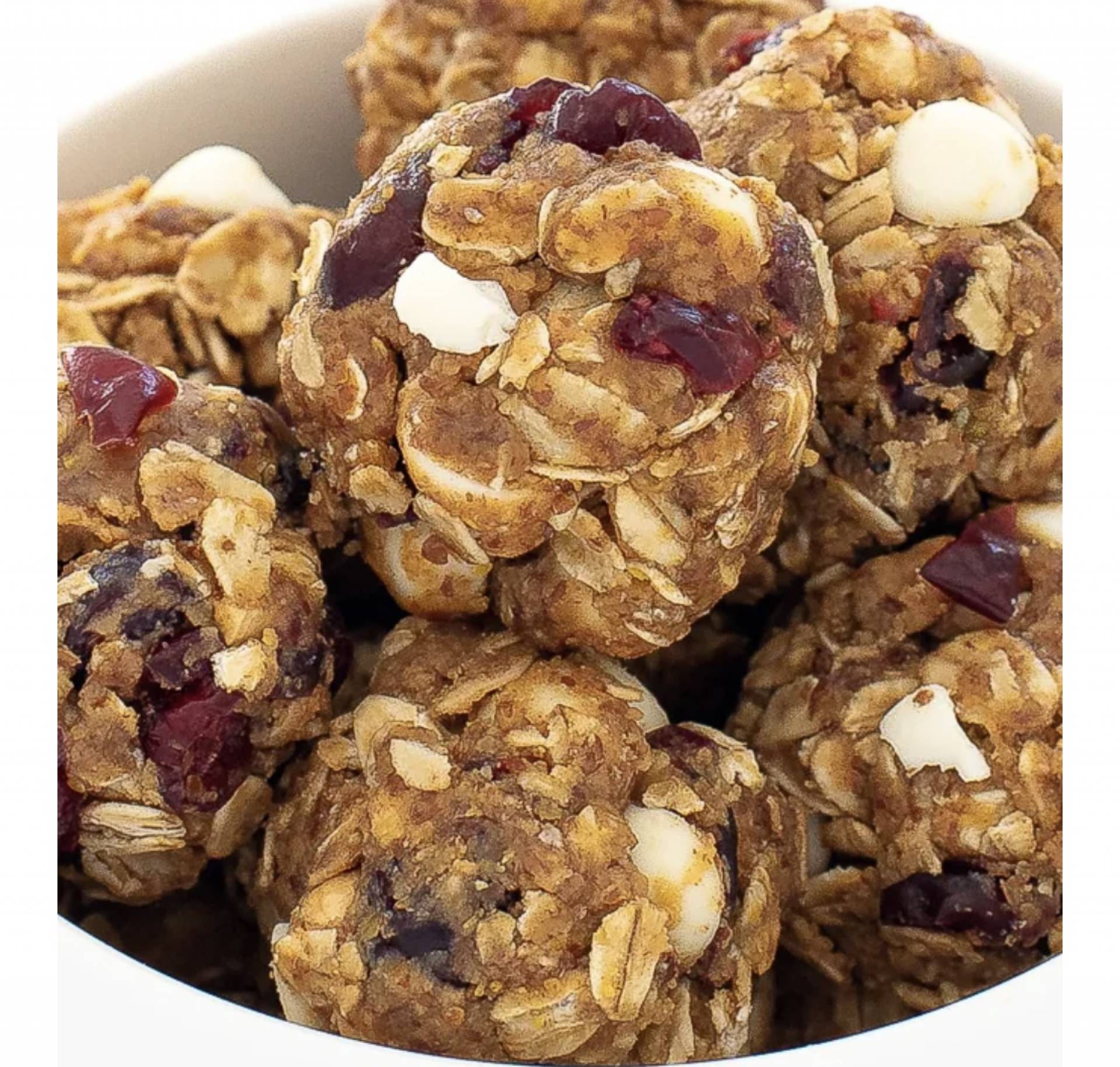 *Cranberry White Chocolate Protein Balls