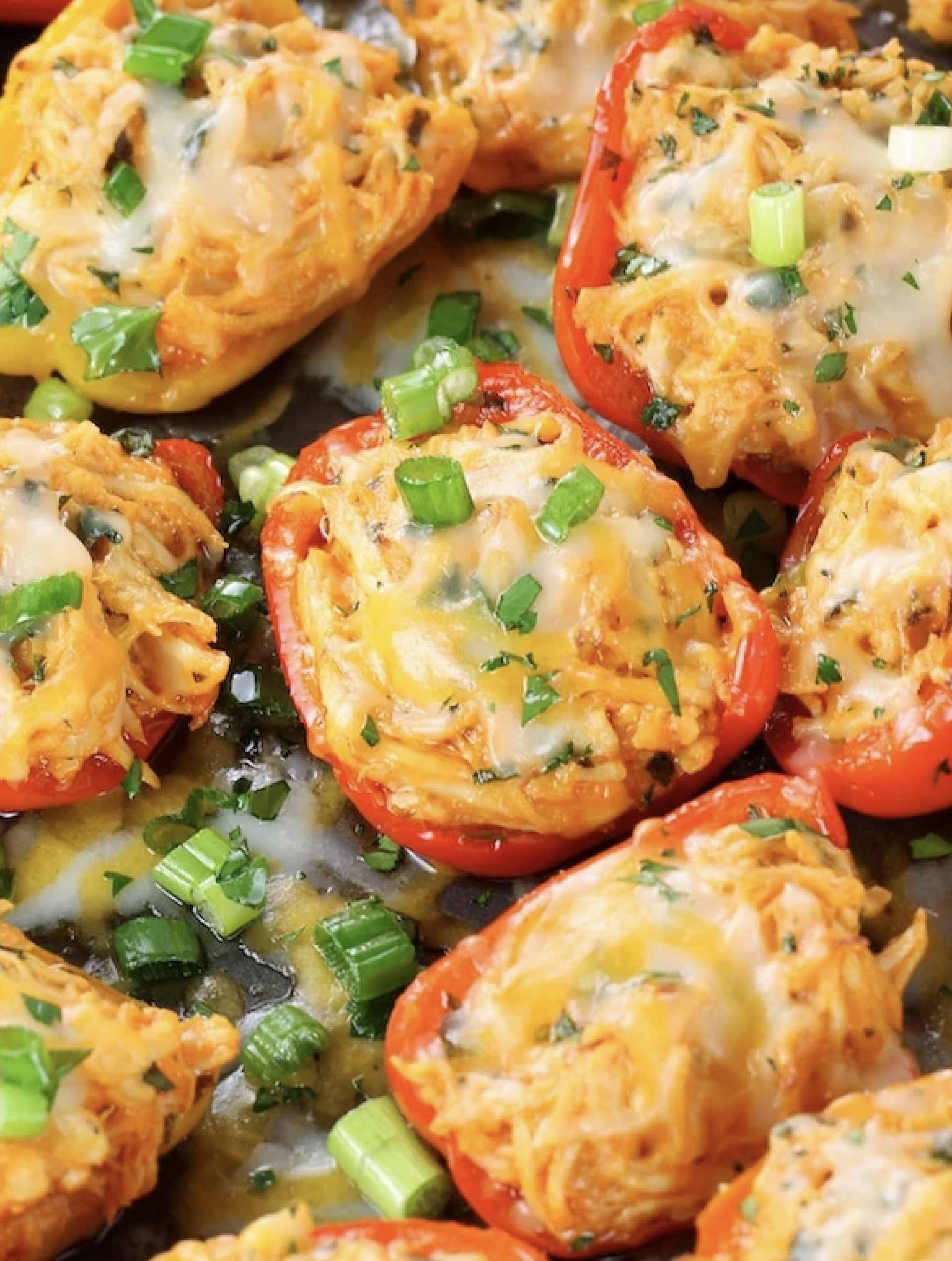 *Creamy Buffalo Chicken Stuffed Pepper