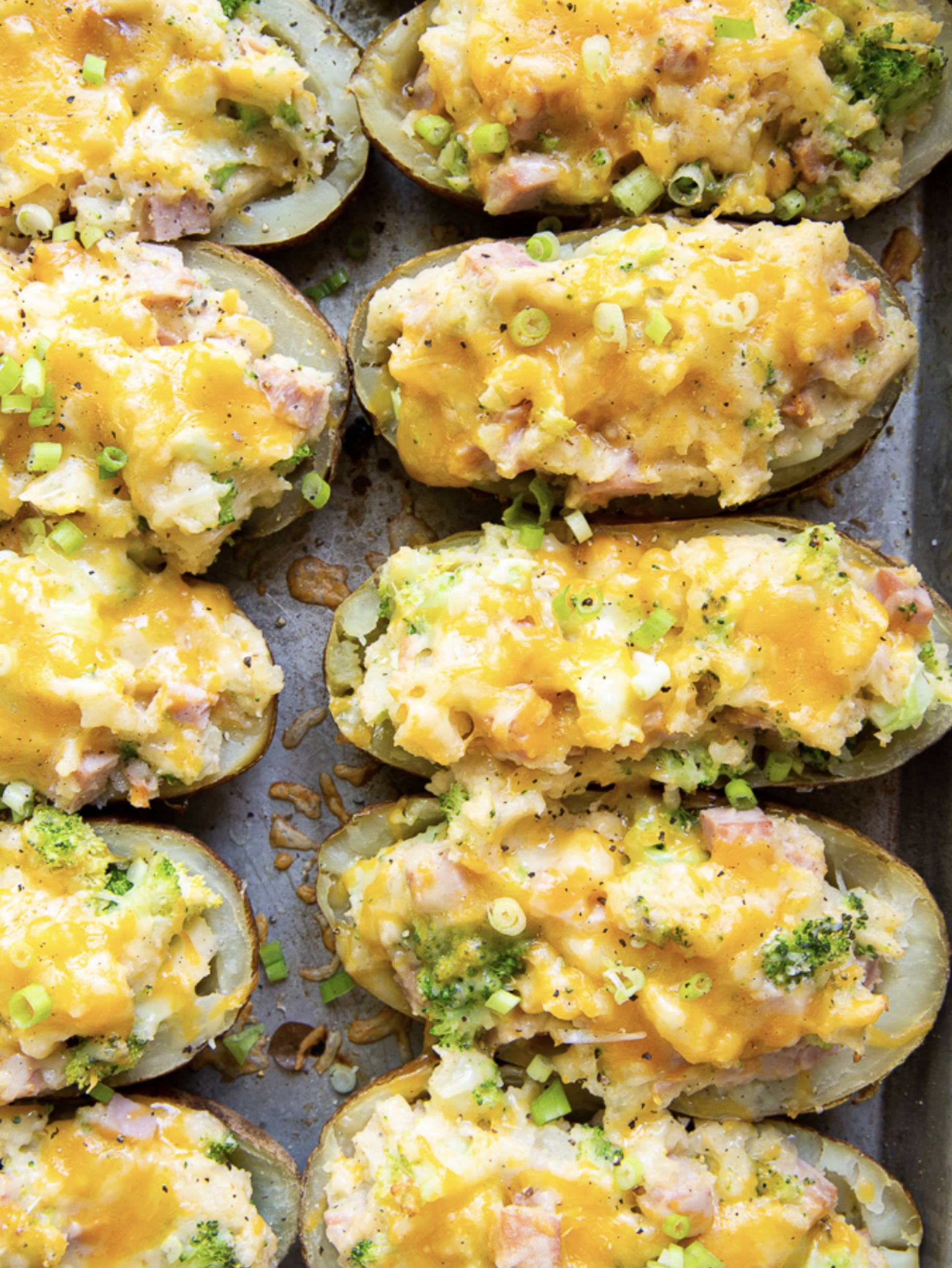 *Ham & Cheesey Broccoli Stuffed Potato