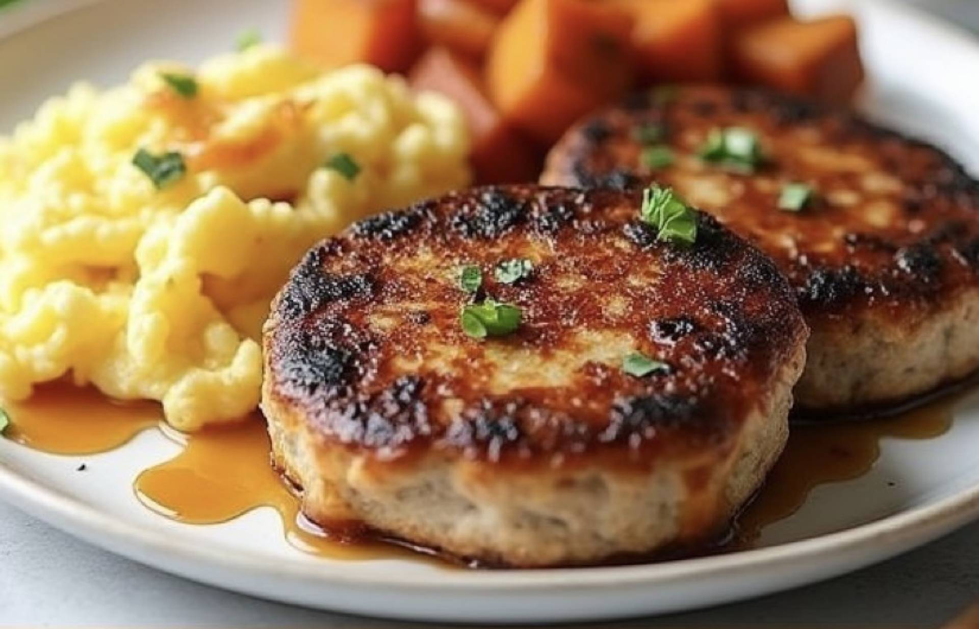 *Sausage Patties, eggs and greens