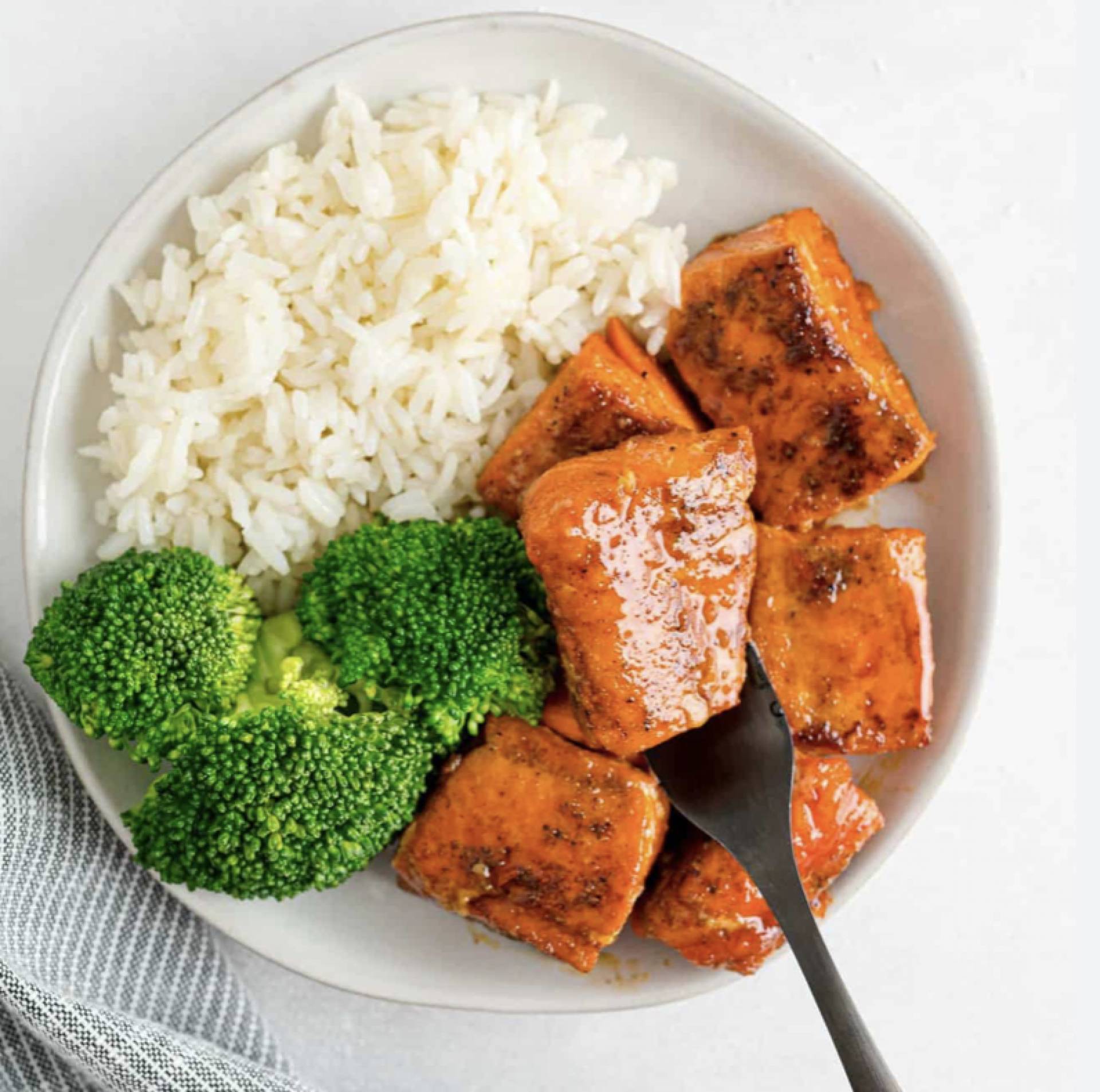 *Hot Honey Sitka Sockeye Salmon Bowl