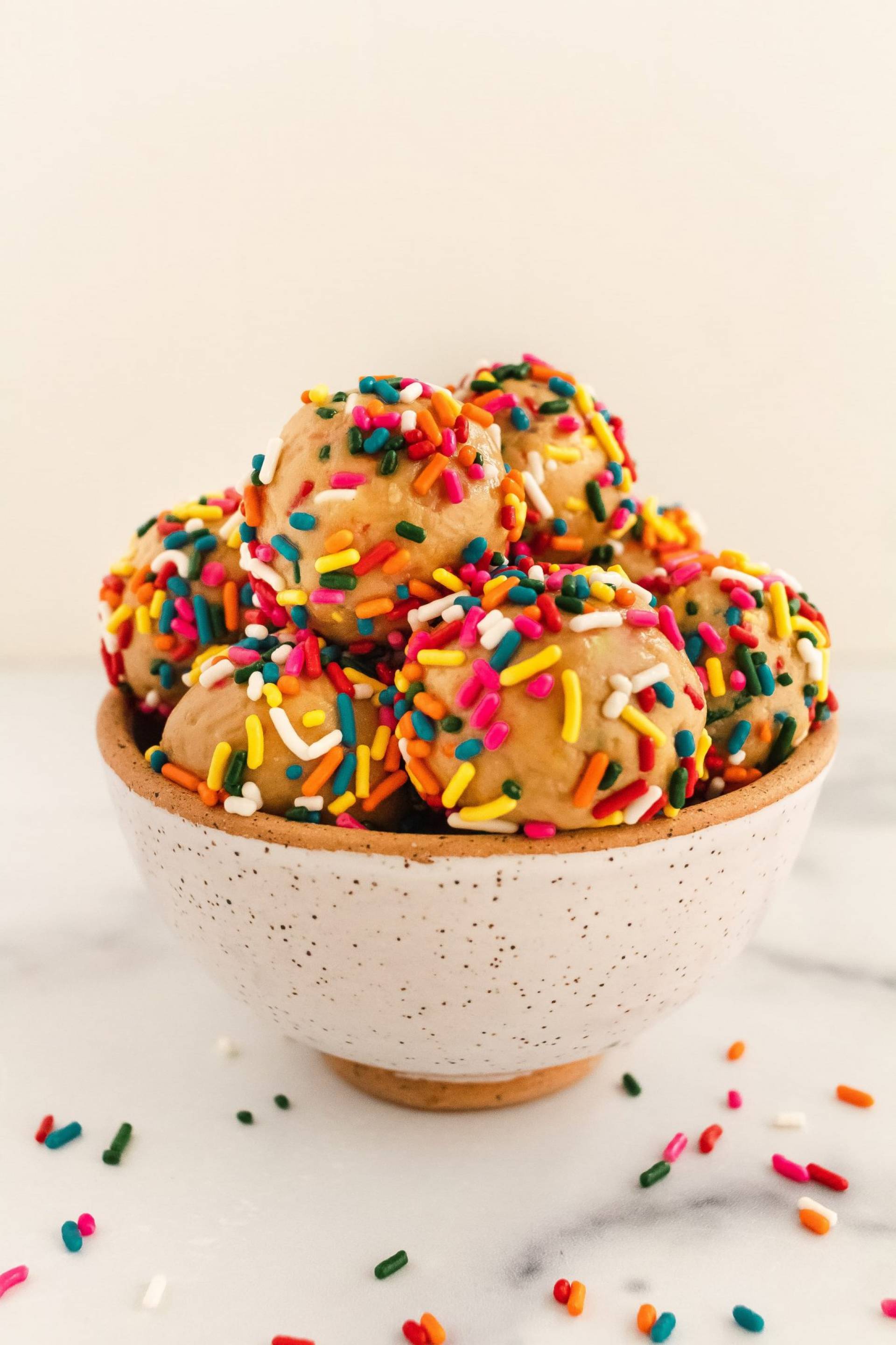 Cake Batter Protein Balls