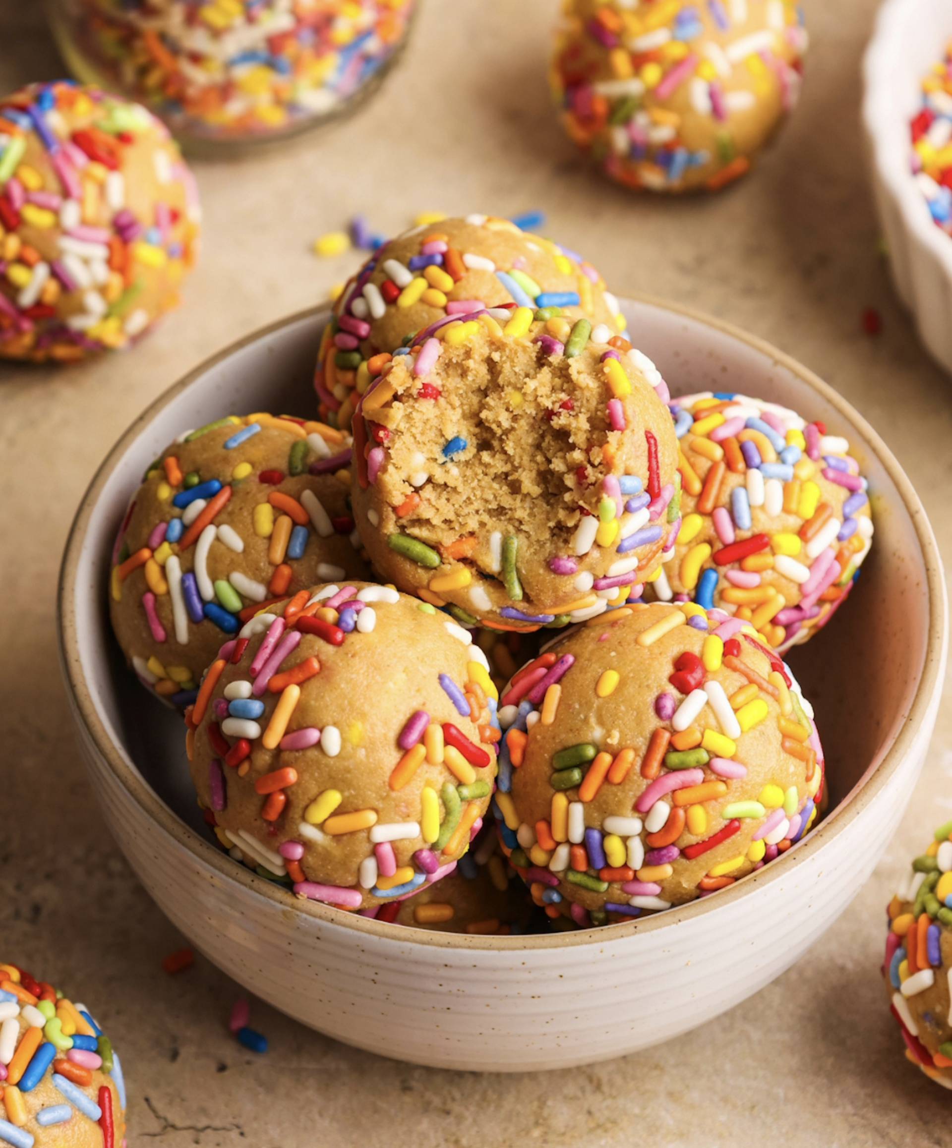 *Cake Batter Protein Balls