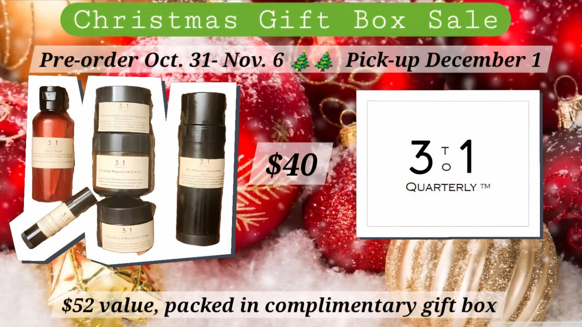 3 to 1 Christmas Gift Box