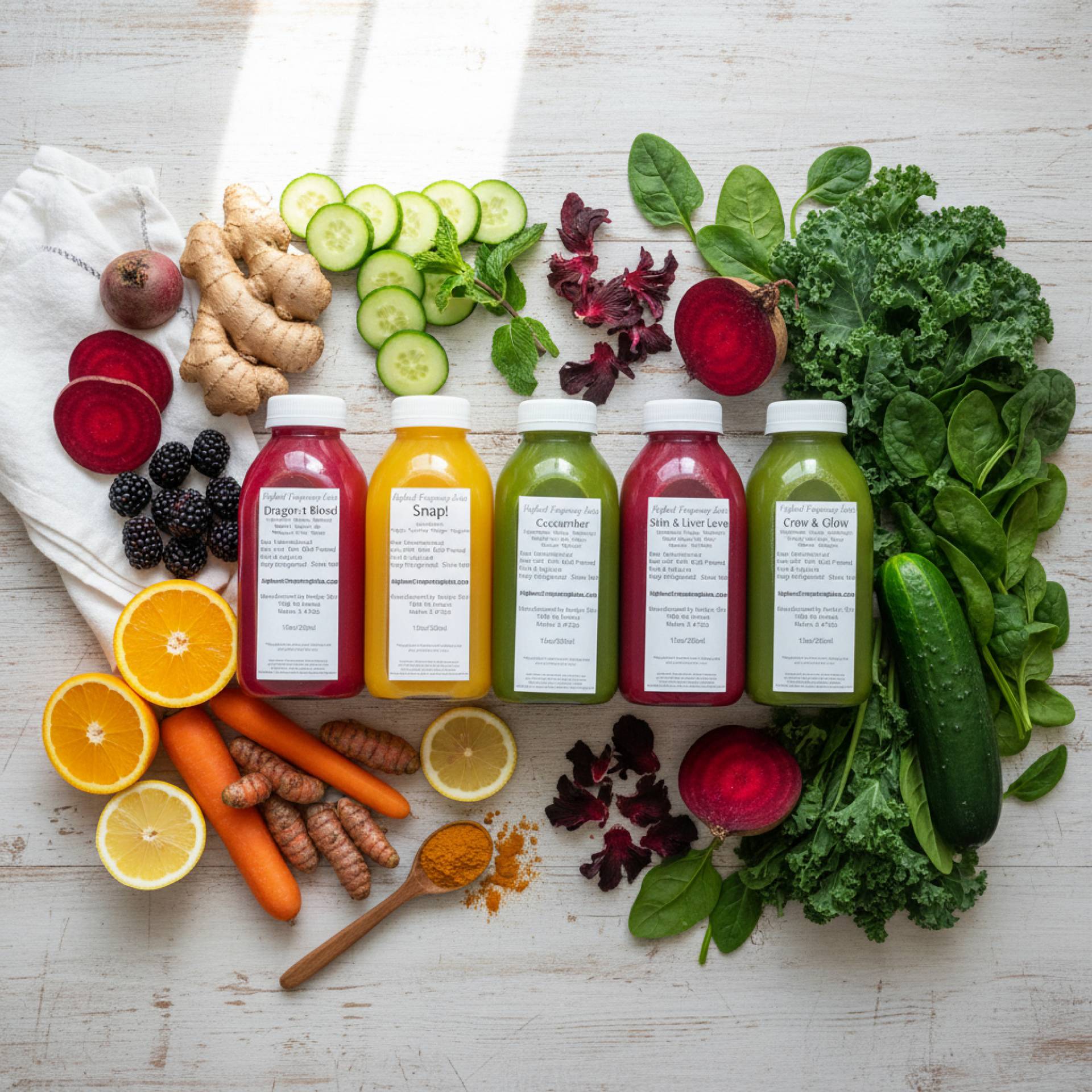 -HFJ Organic Juice (5 flavors)