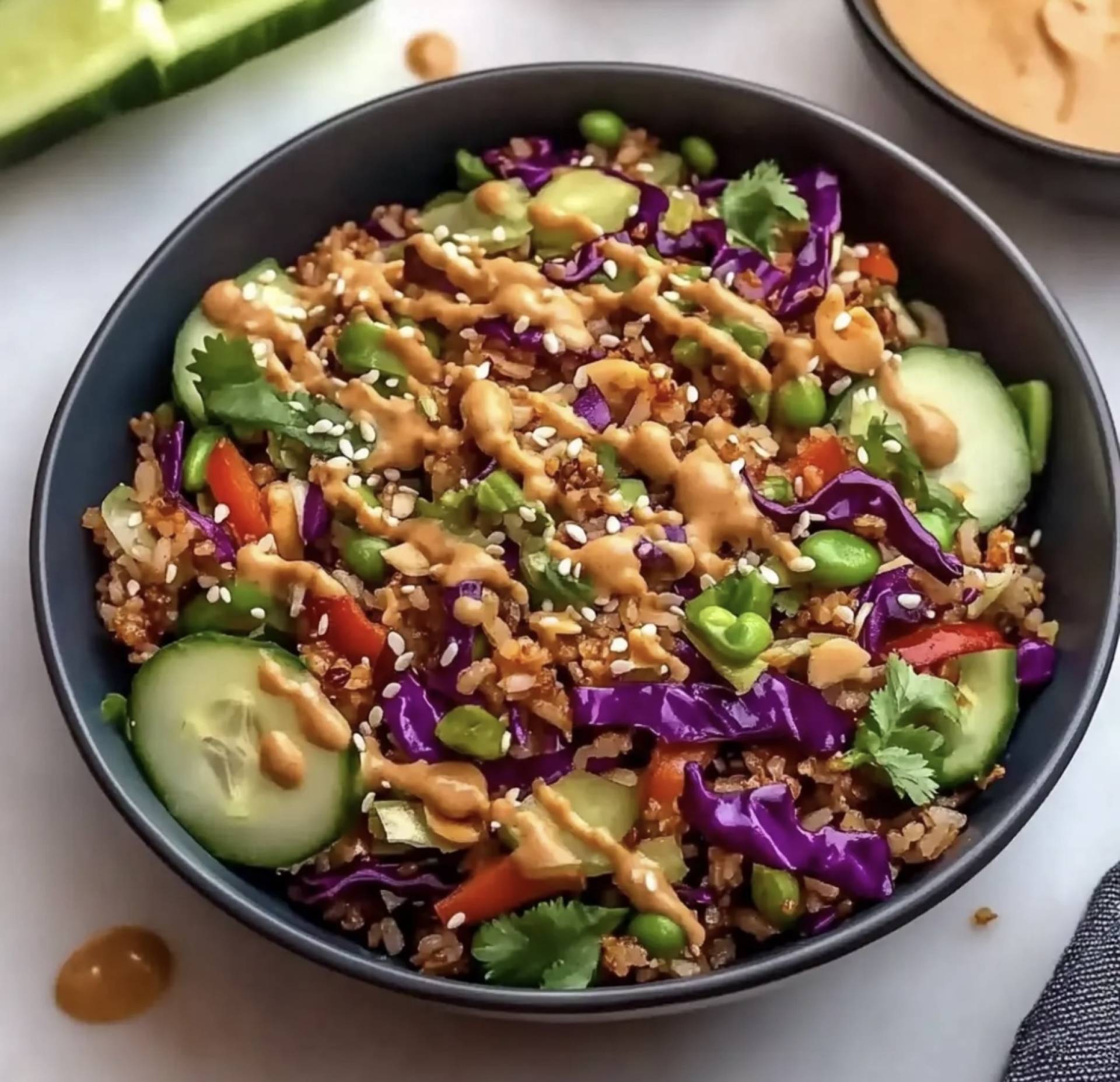 *Crispy Rice Bowl with Breaded Chicken