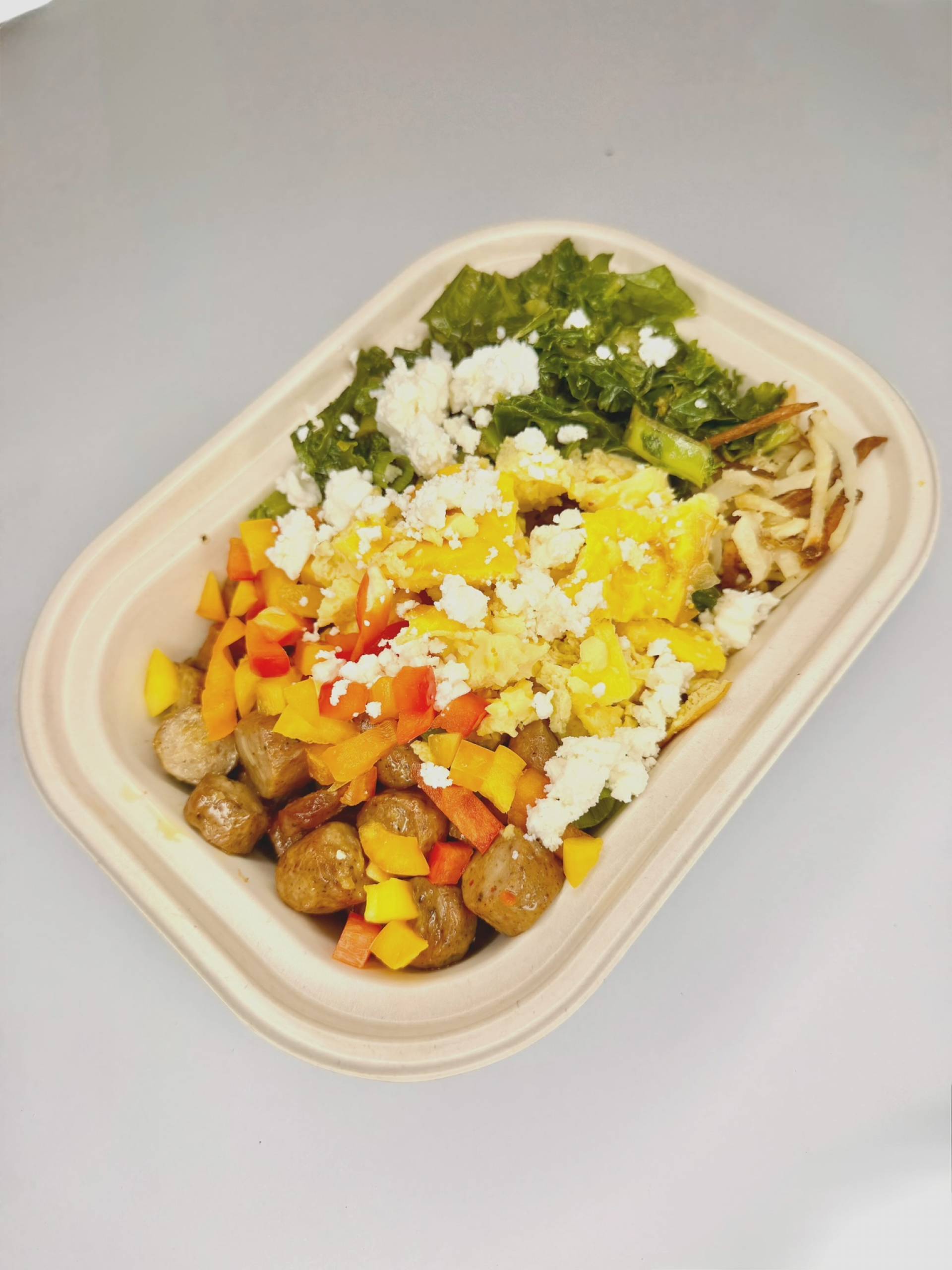 *Chicken Sausage and Kale Breakfast Scramble